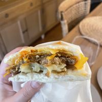 Vegan bao  at Pablo Eggsgobao in Edinburgh