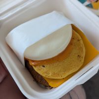 Vegan bao at Pablo Eggsgobao in Edinburgh