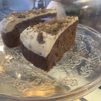 Carrot cake  at Cafe M2B in North London