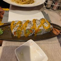 Yellow Sushi with Mango Sauce at Astra Bar  in Bibione