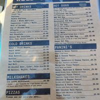 Menu at Wild Shore Delamere in Northwich