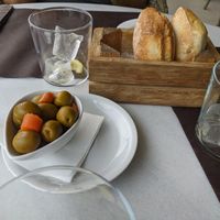 Free olives. The best olives I've had in my life. 5/5 at The Club Café in Caldes De Malavella