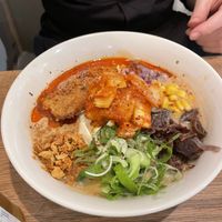 Kimchi ramen soup   at Kitchen Impossible Amsterdam in Amsterdam