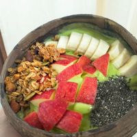 Supper green smoothie bowl at Lang's Salad in Ninh Binh