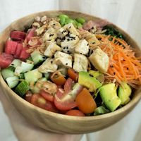 Vegan Poke at Lang's Salad in Ninh Binh