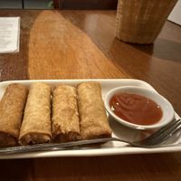  Vegetable spring rolls at Smokin' Pot in Battambang