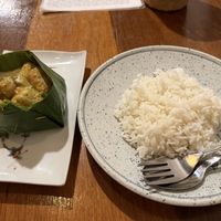  Tofu amok (comes with rice) at Smokin' Pot in Battambang