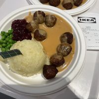 Vegan meatballs  at IKEA in Stockholm