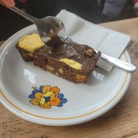 Honeycomb slice at Hatters Coffee House in Redruth