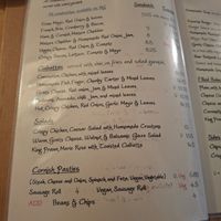 Kavorna - lunch menu, May 2025
 at Kavorna Cafe and Bistro in Isles Of Scilly