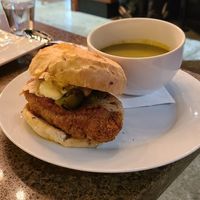 Chick'n Parm Sandwich 😍 at Greens Organic Cafe and Market in Sarnia