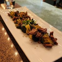 Broccoli & Beef Tips 🤯 at Greens Organic Cafe and Market in Sarnia