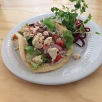 Vegan Gyro at Greens Organic Cafe and Market in Sarnia