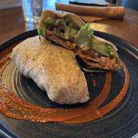 Crunch wrap.  at Greens Organic Cafe and Market in Sarnia