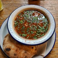Kleine Gulaschsuppe (vegan) at Szabad Bisztró - Új Hely in Budapest