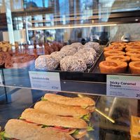 Selection of vegan baked goods  at Espresso House in Fredrikstad