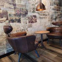 Indoor seating at Espresso House in Fredrikstad