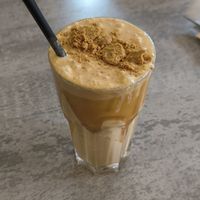 Vegan Biscoff Babe milkshake at Maggie Mays Stranmillis Cafe in Belfast
