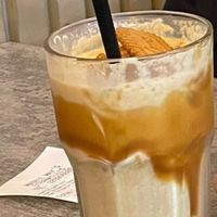 Vegan Biscoff Babe milkshakee   at Maggie Mays Stranmillis Cafe in Belfast