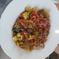 Vegetable stir fry at Boomtown Fusion Eatery in Smiths Falls