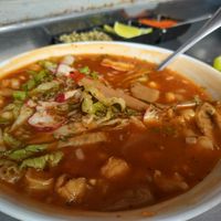 Pozole at Distopía Coffee Zone in Mexico City