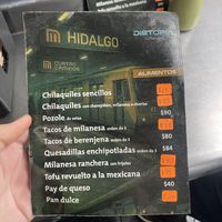 Compact menu which I like, made it easier to choose  at Distopía Coffee Zone in Mexico City