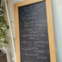 The menu of the day at Pan GhEA in Milan