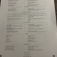Menu  at The Pride Of Paddington in West London