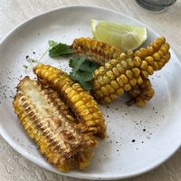 Miso corn, served without butter  at Light Years in Newcastle
