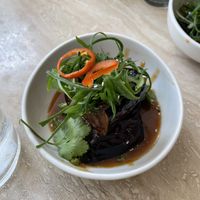 Miso eggplant againn  at Light Years in Newcastle