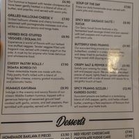 Menu / Starters at Yelken Mediterranean Kitchen in Brighton