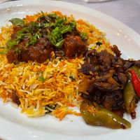 Vegetarian Biriyani RM16.00 (the raita is not vegan as they use yoghurt) at Lankan Cafe in Petaling Jaya