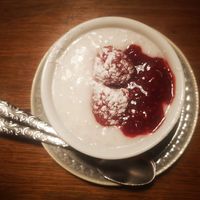 kheer, coconut rice & jelly at Pizzaria Banderas in Bayerisch Eisenstein