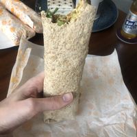 Super-green falafel wrap  at Hummus Brothers in Abu Dhabi