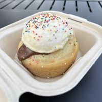 Vanilla cake with chocolate ganache and orange blossom “buttercream"  at The Cake Girl - pre-order only in Whitefish