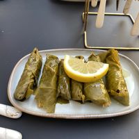 Grape leaves with steamed rice   at NOOR Lounge & Restaurant in Budapest