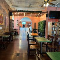interior seating at Mira's Cafe in Fairfield