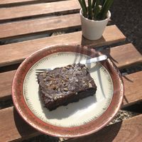 Kidneybohnen-Brownie  at little green kitchen - Kunibertsviertel in Cologne