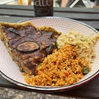 Vegan quiche and 2 salads of choice   at little green kitchen - Kunibertsviertel in Cologne