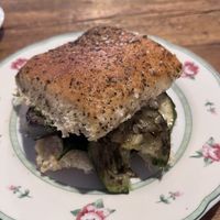 Foccacia mit Grillgemüse  at little green kitchen - Kunibertsviertel in Cologne