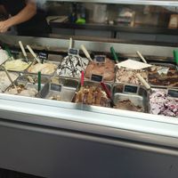 Clearly labelled vegan options at Bar Gelateria Creperia il Golfo in Porto Torres