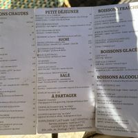 Speisekarte  at Le Café de L'horloge in La Ciotat