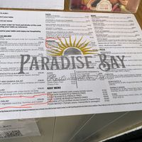 Menu pranzo  at Paradise Bay Lido in Mellieha