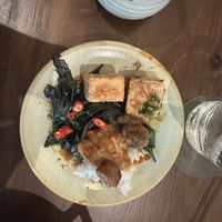 Hanoi tofu  at Be An Vegetarian Café in Ho Chi Minh City