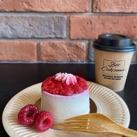 Panna Cotta z malinami ❤️ at Bez Cukrzenia in Gdansk