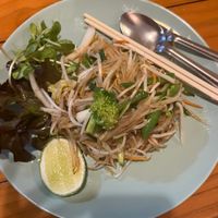 Papaya Pad Thai Salat  at Charlie and Lek Health Restaurant in Pai