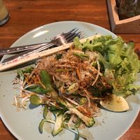 pad thai  at Charlie and Lek Health Restaurant in Pai