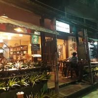 Outside at Charlie and Lek Health Restaurant in Pai