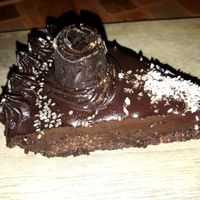 Chocolate mousse cake (to die for) at The Tea Tree Cafe in Chiang Mai