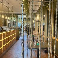 The restaurant from the entrance   at Mowgli  in Beverley